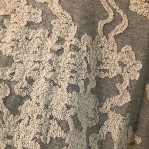 Lola and Sophie Womens Gray Silky Open Tie Back Blouse Top Size Medium - Picture 3 of 7